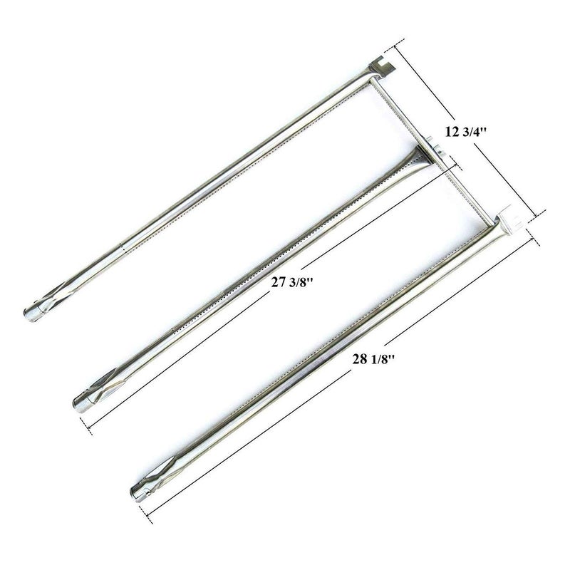 Hongso Replacement Parts for Weber Genesis Silver B & C, Genesis Gold B/C, Spirit E310 E320 700 Grills with Side Mounted Control, 17.4" Grill Grates 7525, 22.5" Flavorizer Bars 7536, Burner Tube Kit - Image 3